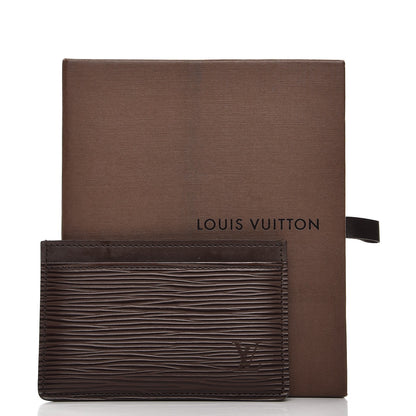 Louis Vuitton Epi Card Holder Moka 7 of 7