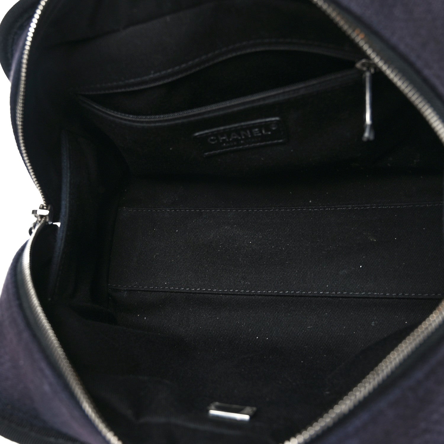 Chanel Mixed Fibers Deauville Bowling Bag Black 5 of 9
