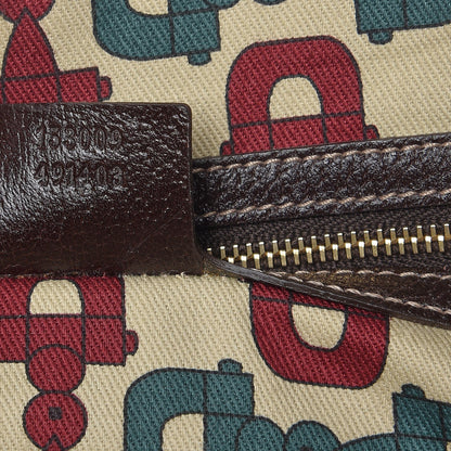 Gucci Guccissima Suede Charmy Tote Brown 7 of 10