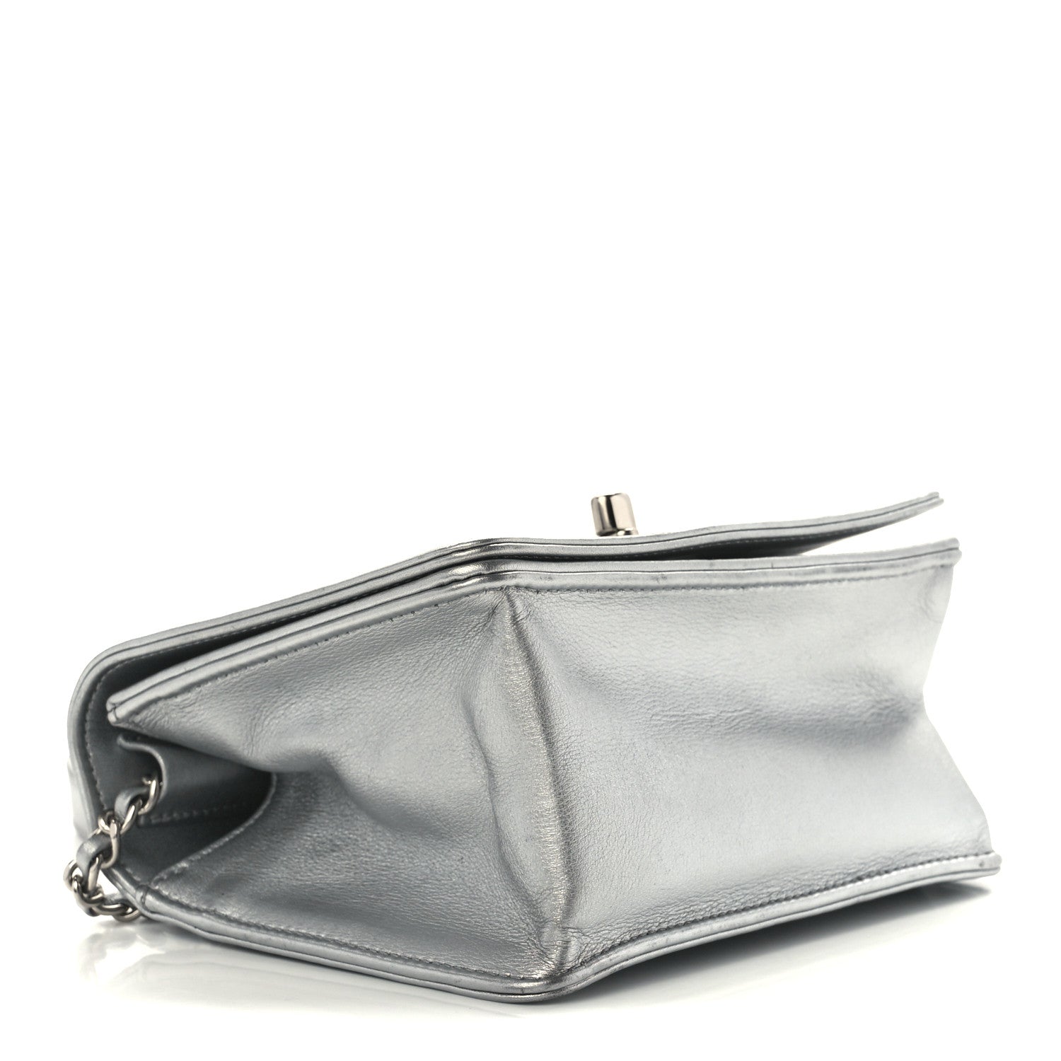 Chanel Metallic Calfskin Mini Propeller Flap Silver 3 of 10
