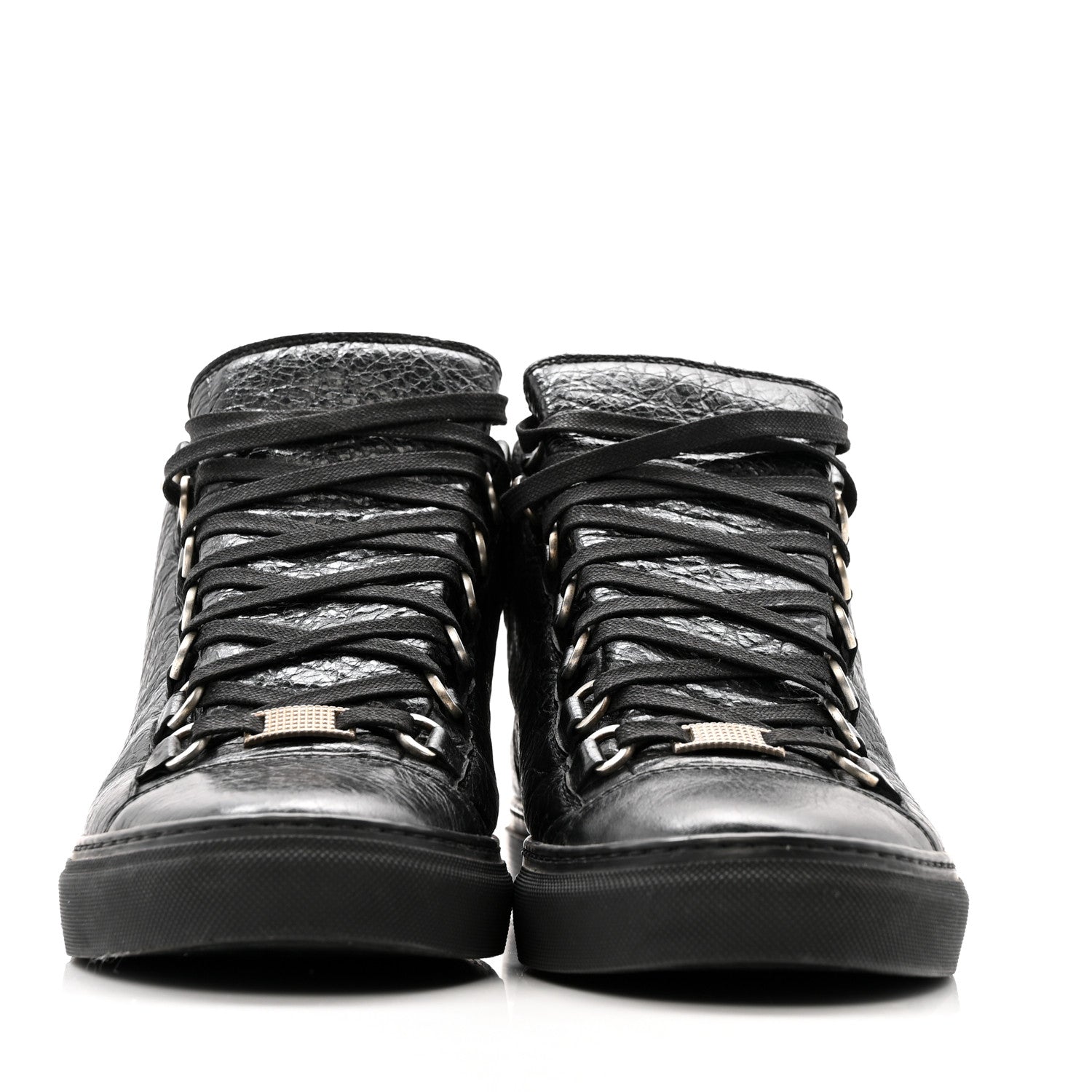 Balenciaga Agneau Arena Opaque Womens High Top Sneakers 41 Black 3 of 12