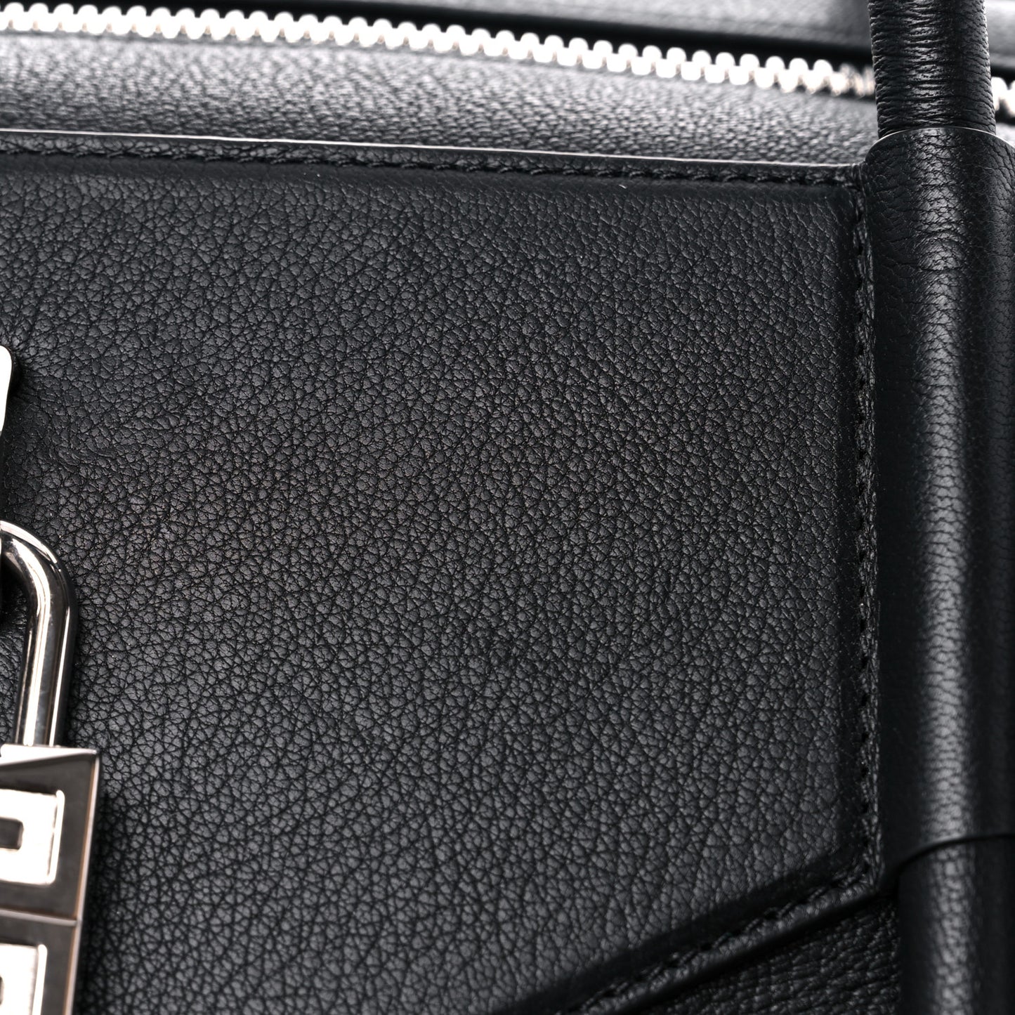 Sugar Goatskin Antigona Lock Duffel Bag Black