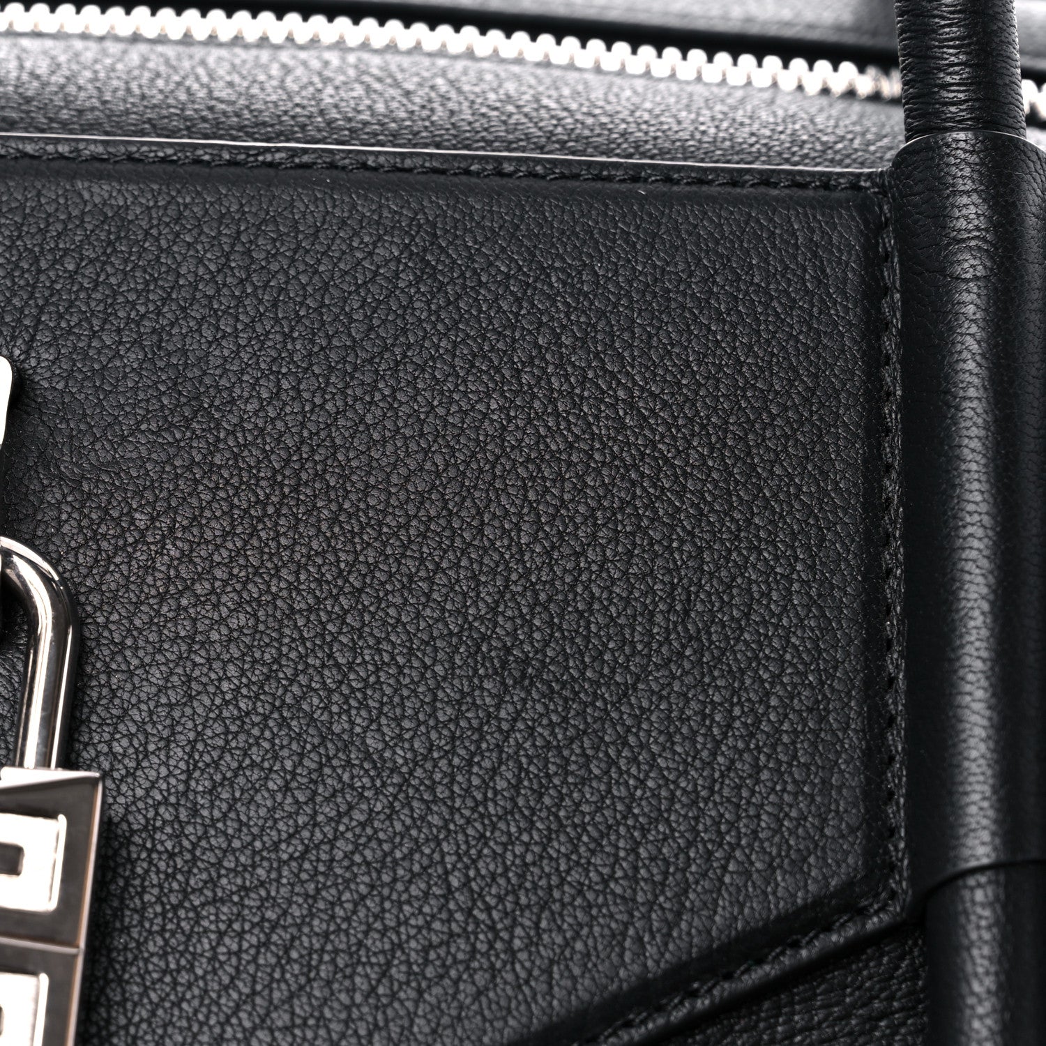 Givenchy Sugar Goatskin Antigona Lock Duffel Bag Black 11 of 13