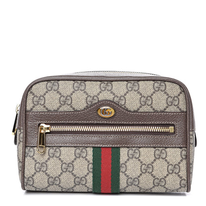 Gucci GG Supreme Monogram Small Ophidia Belt Bag Dark Brown 1 of 9