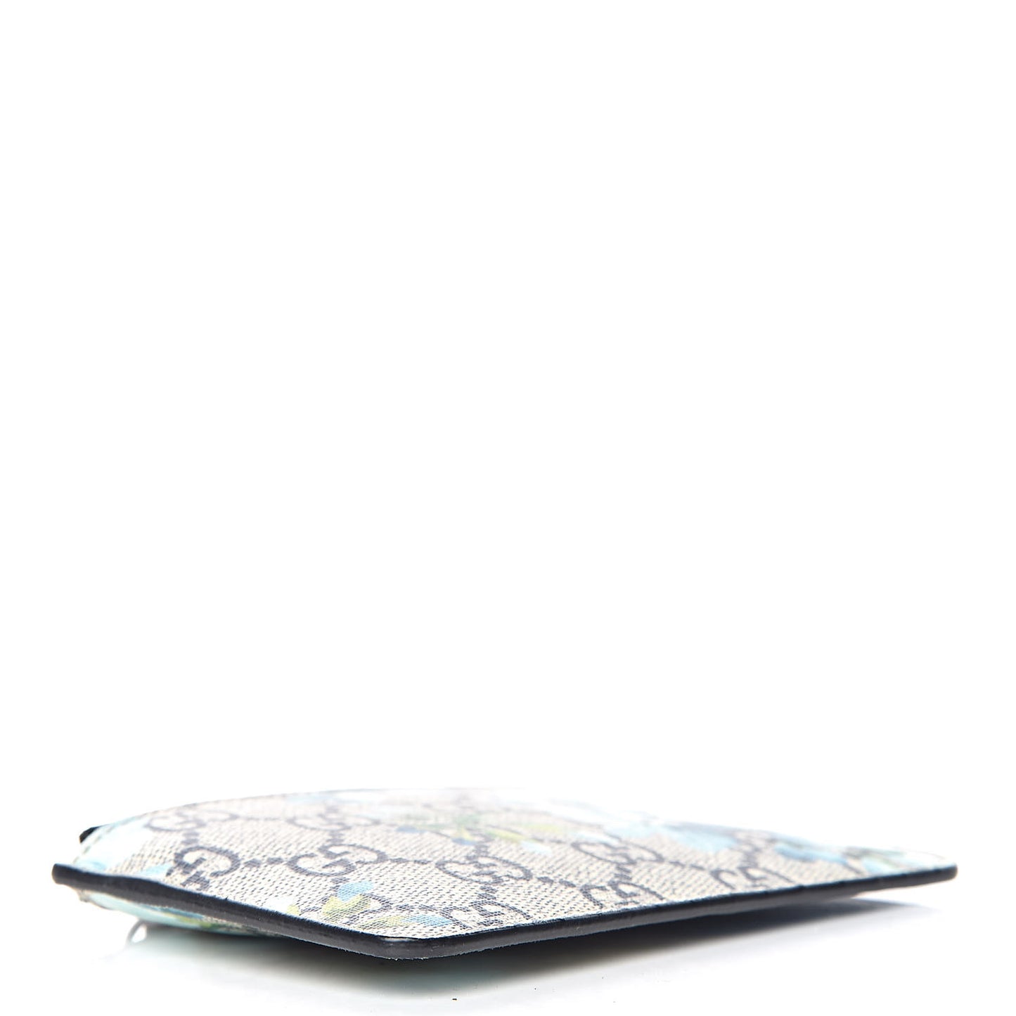 GG Supreme Monogram Blooms Key Case Beige Blue Navy
