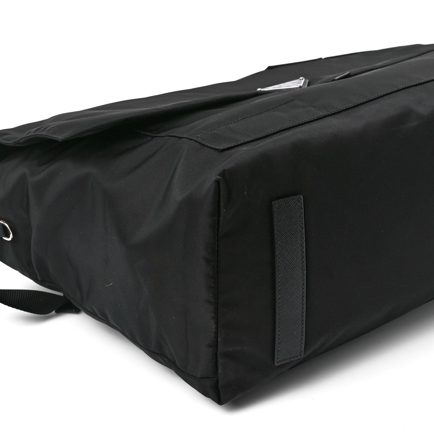 Prada Tessuto Nylon Saffiano Racing Logo Messenger Bag Black 12 of 13