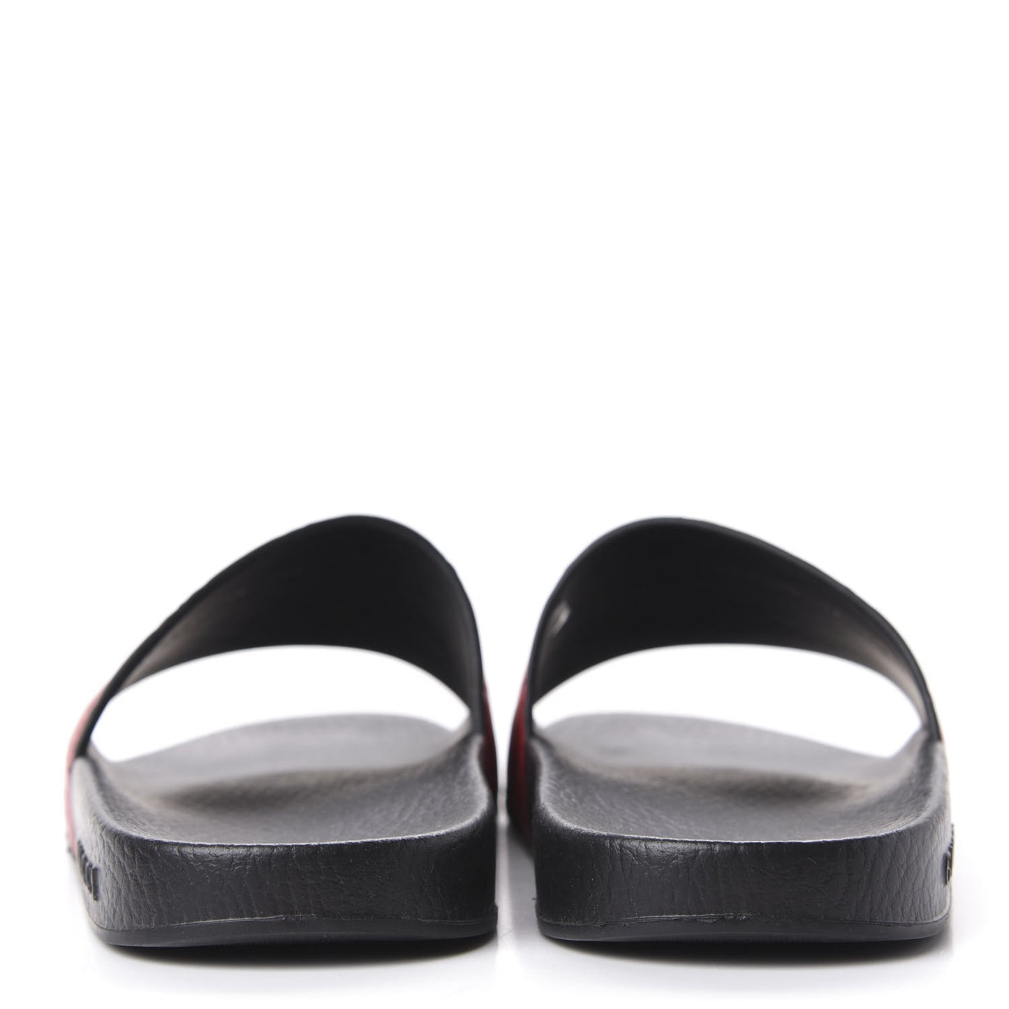 Guccissima Signature Slide Sandals 37 Hibiscus Red