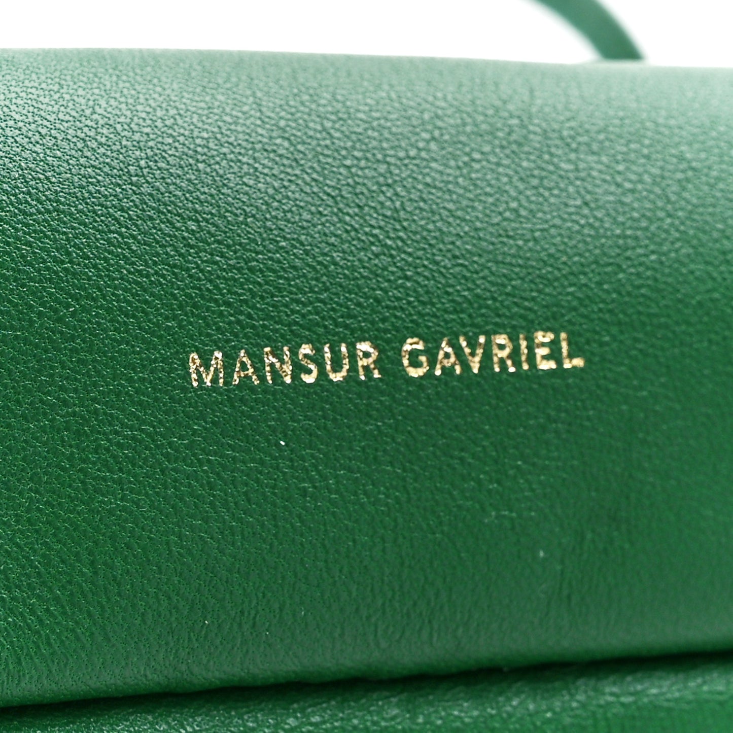 Lambskin Mini Cloud Clutch Green