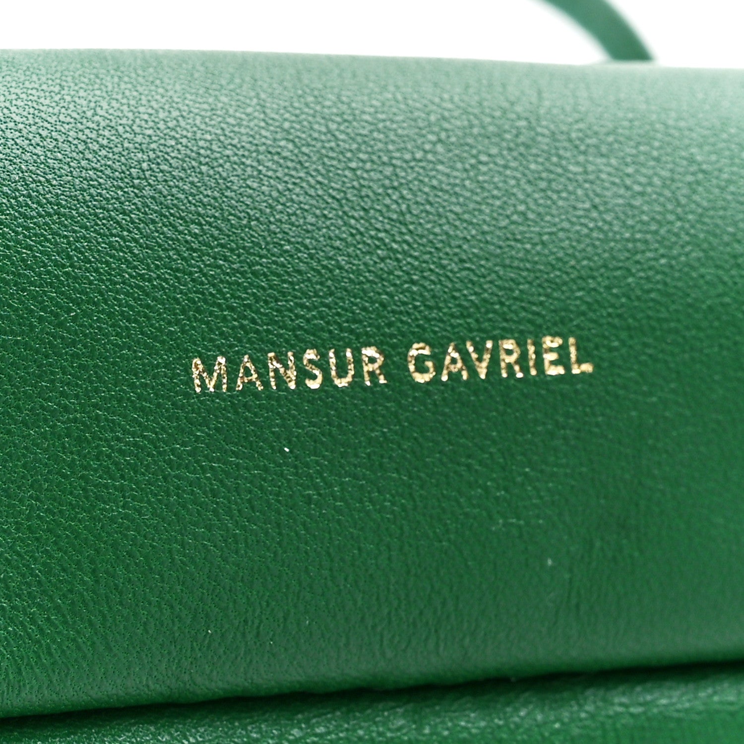 Mansur Gavriel Lambskin Mini Cloud Clutch Green 7 of 10
