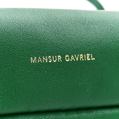 Mansur Gavriel Lambskin Mini Cloud Clutch Green 7 of 10