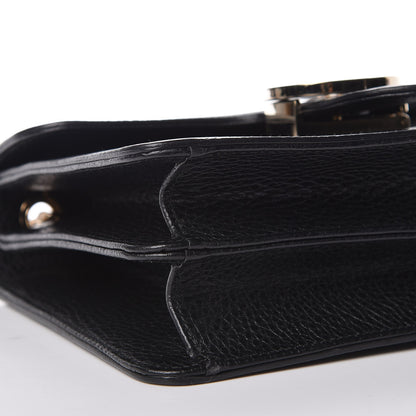 Gucci Dollar Calfskin Small Interlocking G Shoulder Bag Black 8 of 9