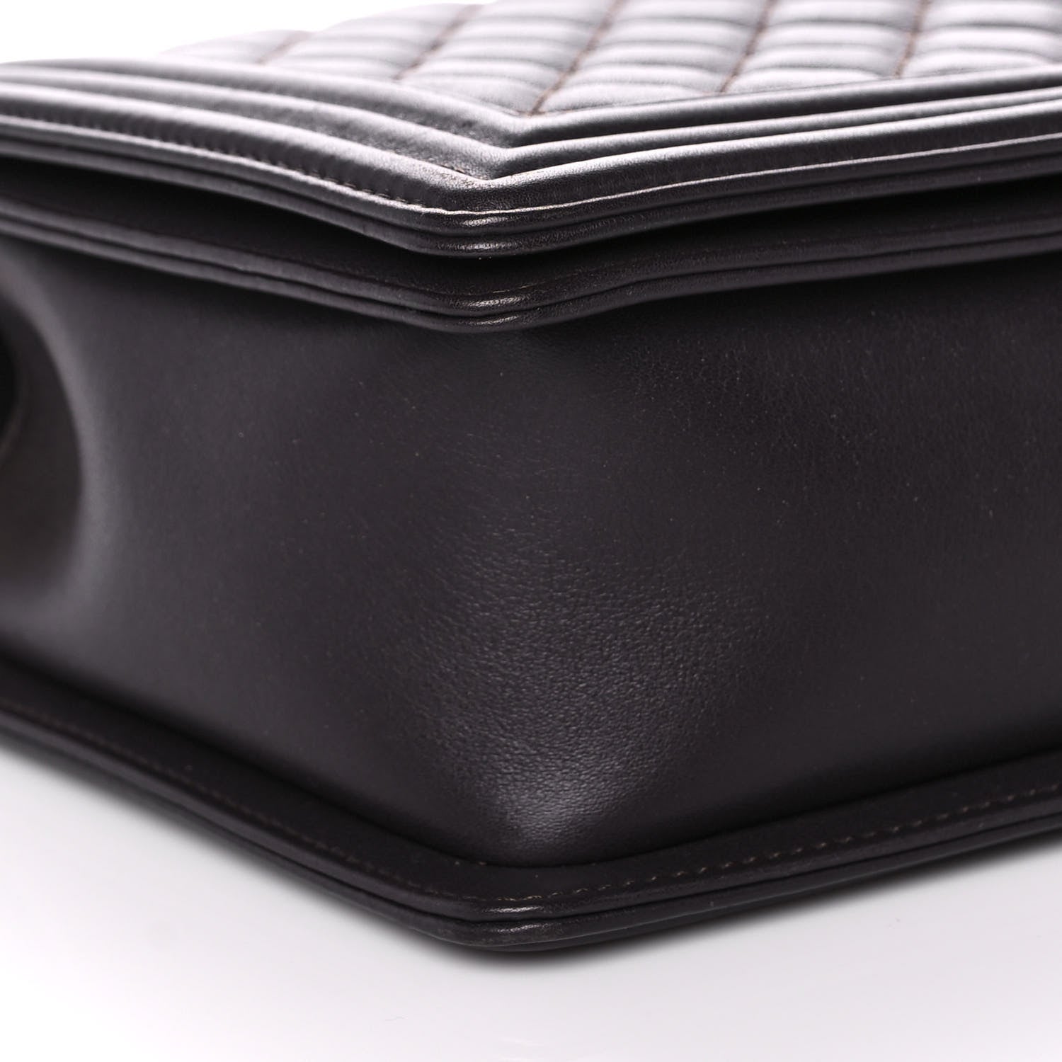Chanel Calfskin Quilted New Medium Boy Flap Dark Brown 7 of 15