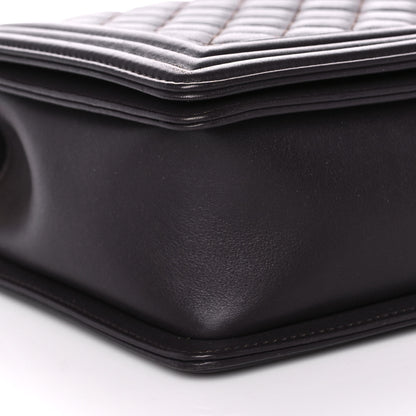 Chanel Calfskin Quilted New Medium Boy Flap Dark Brown 7 of 15