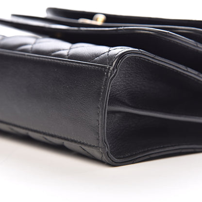 Chanel Calfskin Quilted Triple Flap Black 11 of 12