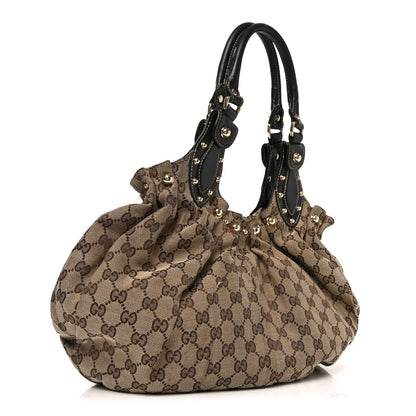 Gucci Monogram Studded Medium Pelham Shoulder Bag Dark Brown 3 of 12