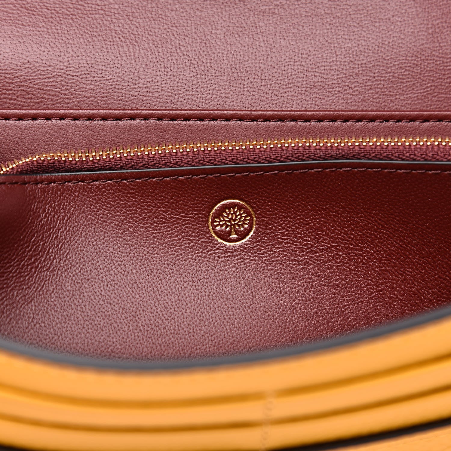 Mulberry Small Classic Grain Continental Wallet Deep Amber 7 of 9