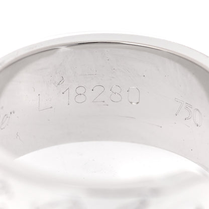 Cartier 18K White Gold C De Cartier Christmas Ring 51 5.75 5 of 6
