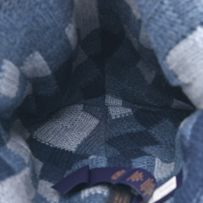 Louis Vuitton Damier Wool Denim Beanie Blue 4 of 5