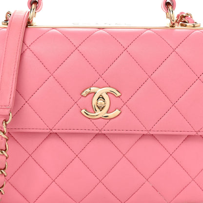 Chanel Lambskin Quilted Small Trendy CC Flap Dual Handle Bag Light Pink 8 of 15