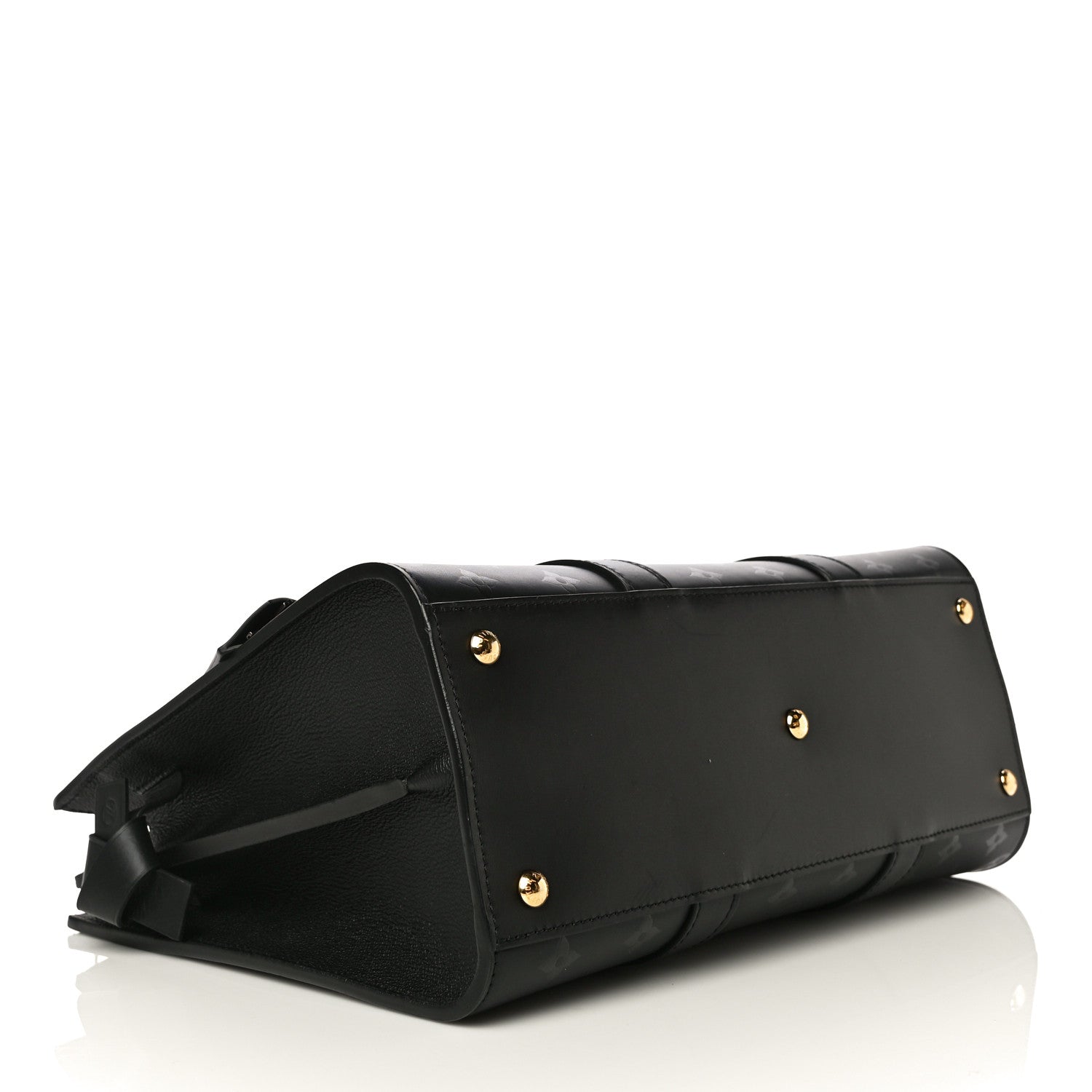 Louis Vuitton Monogram Cuir Plume Very Tote GM Black 4 of 12