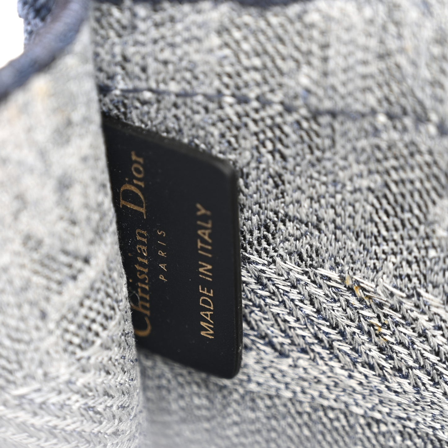 Oblique Denim Mini Book Tote Blue