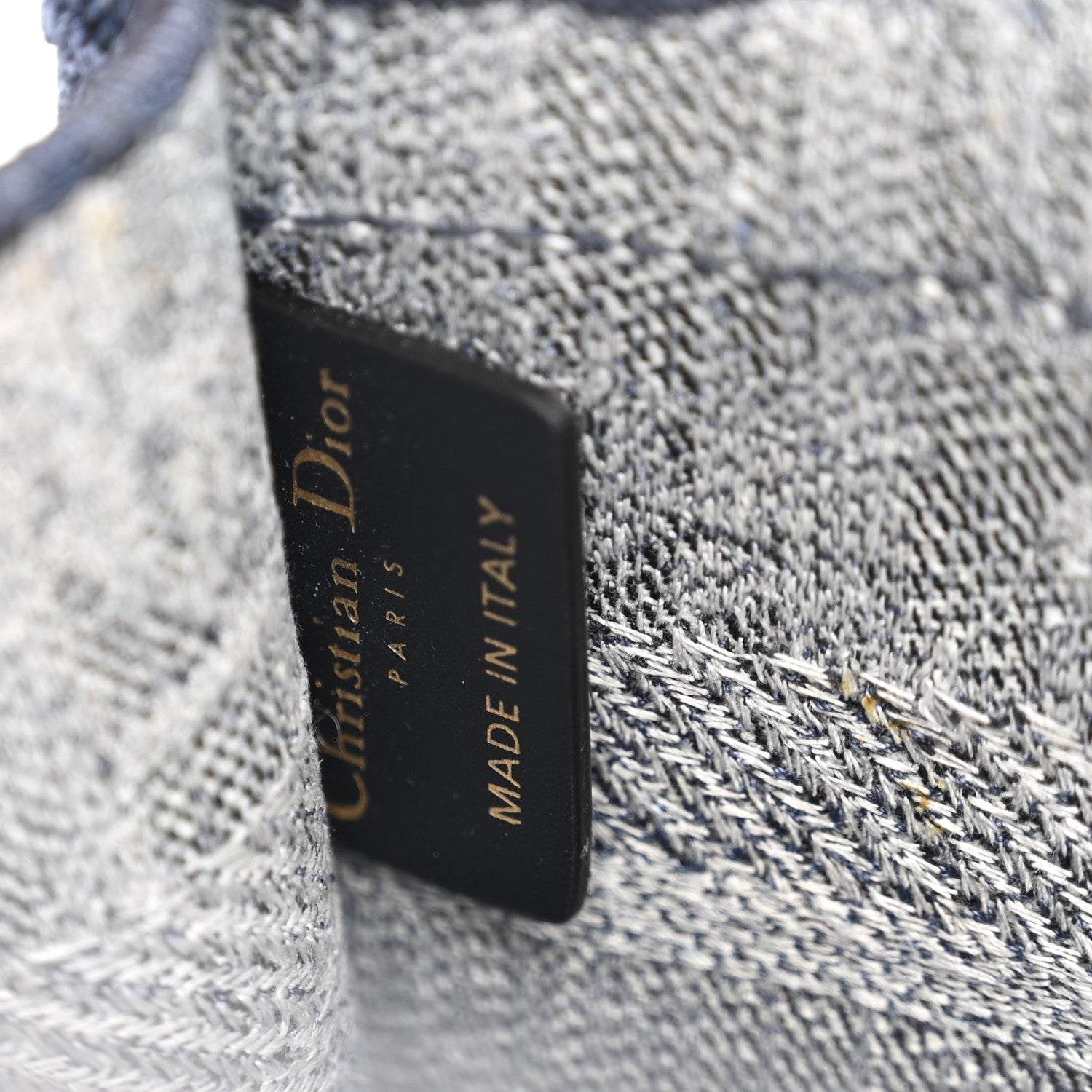 Christian Dior Oblique Denim Mini Book Tote Blue 6 of 11