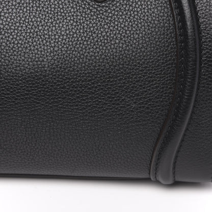 Celine Drummed Calfskin Micro Luggage Black 11 of 12