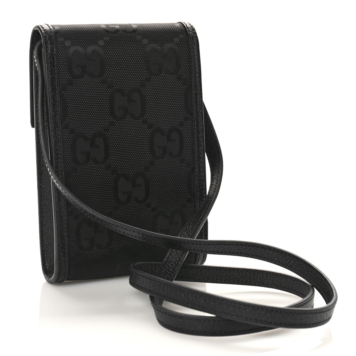 Gucci Econyl Nylon Monogram Off The Grid Crossbody Bag Black 3 of 8