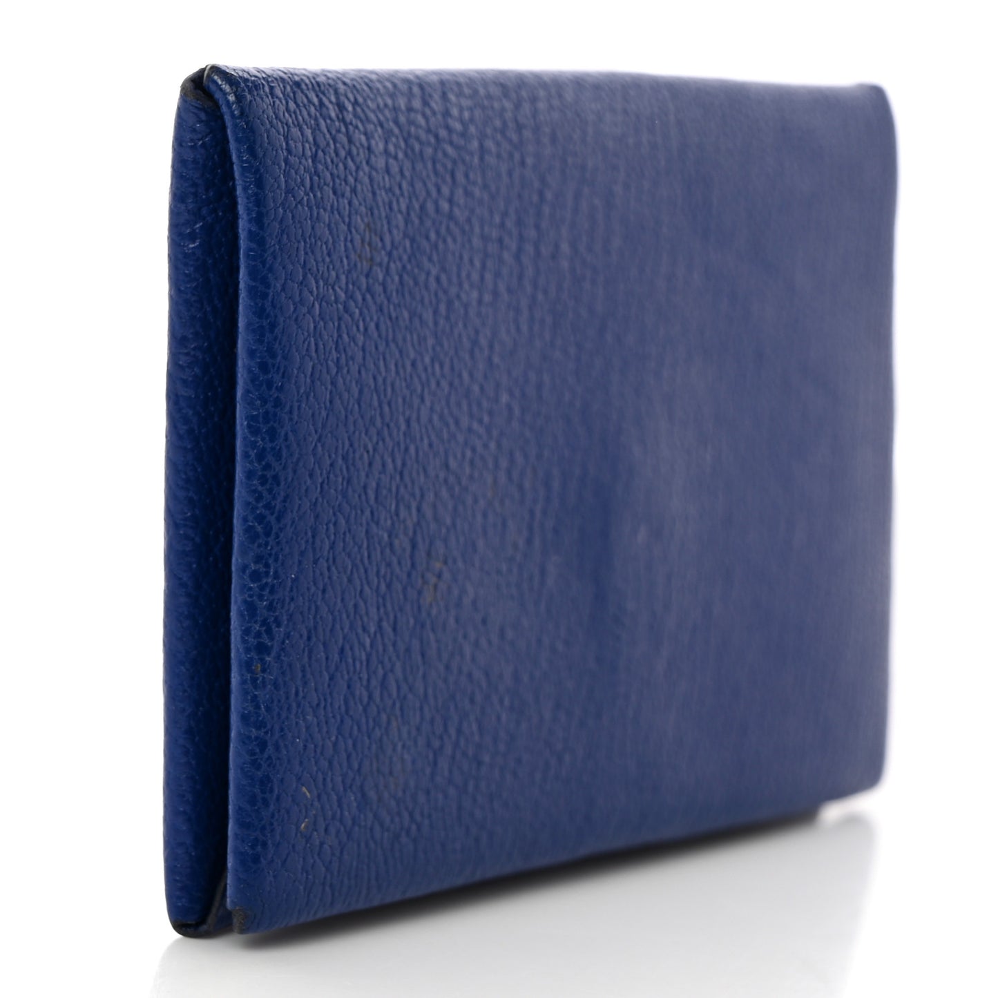 Chevre Mysore Calvi Card Case Bleu Electrique