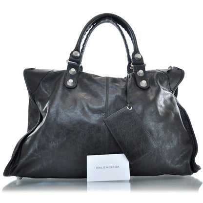 Balenciaga Agneau Giant Weekender Black 4 of 10