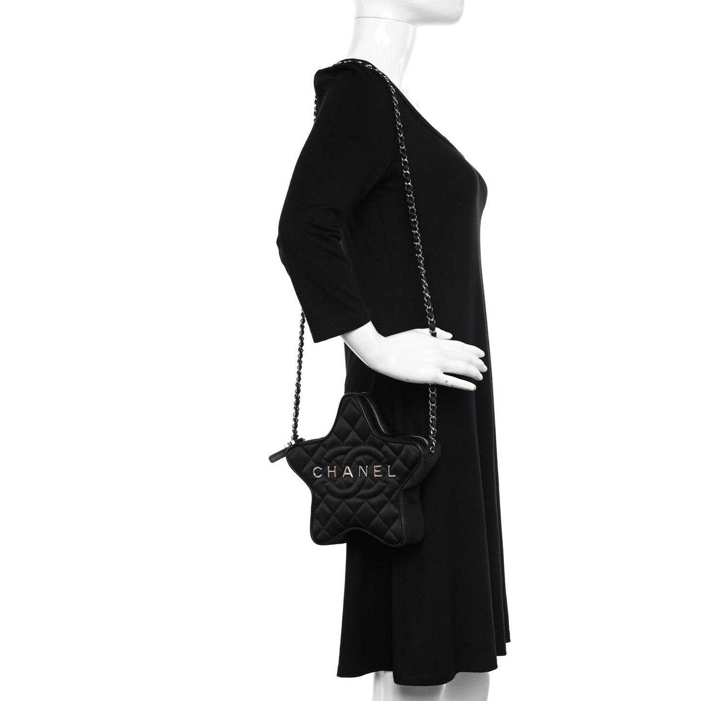 Satin Walk Of Fame Bag Black