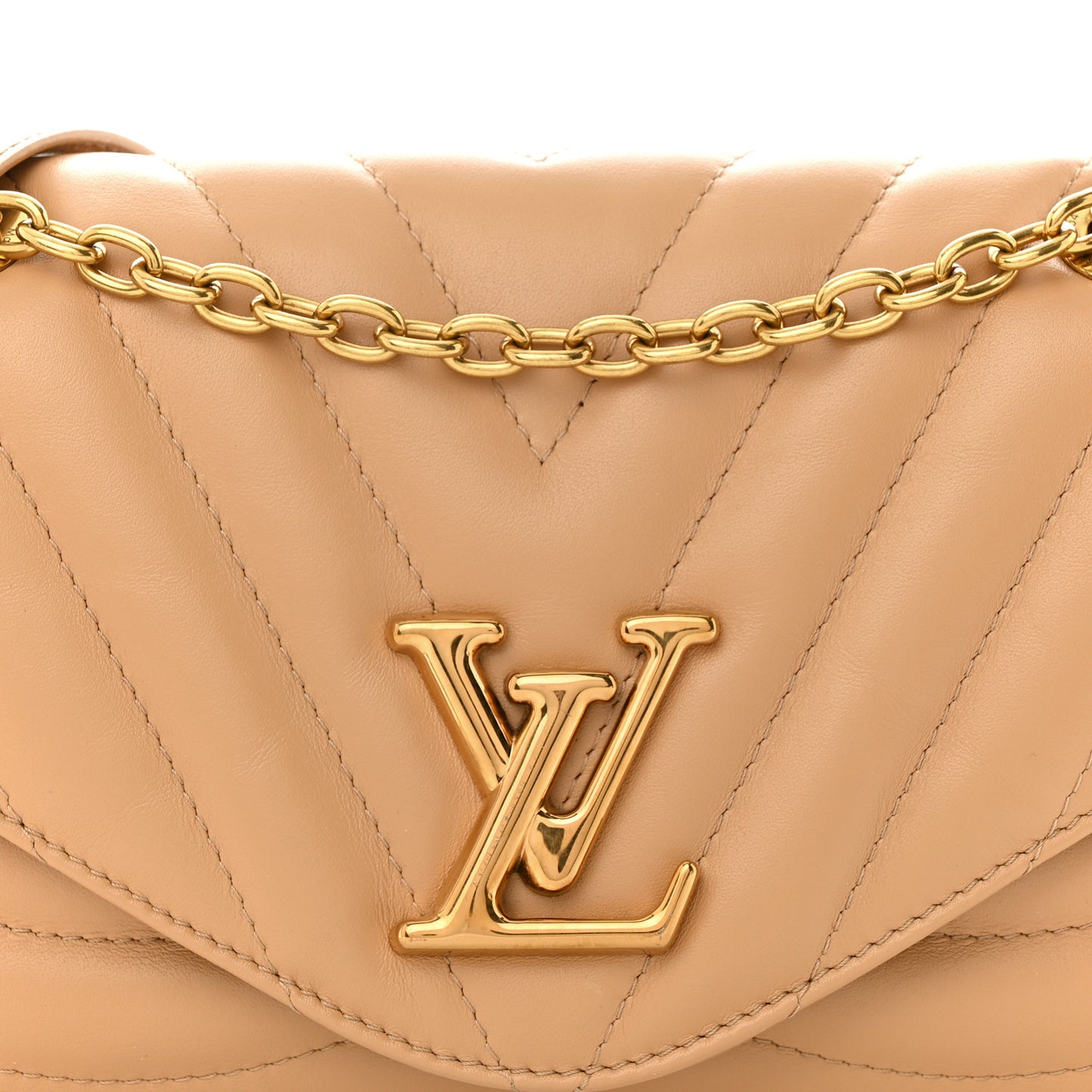 Calfskin LV New Wave Chain Bag Arizona
