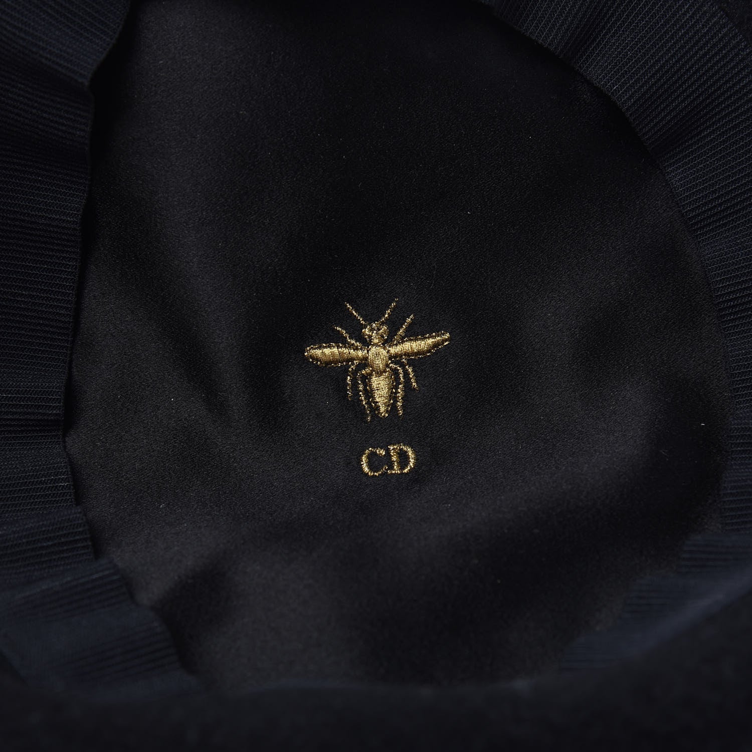 Christian Dior Rabbit Felt DiorArty Beret Black Grey 6 of 6