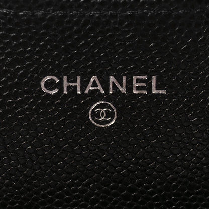 Chanel Caviar Quilted Large Gusset Flap Wallet Black 6 of 8