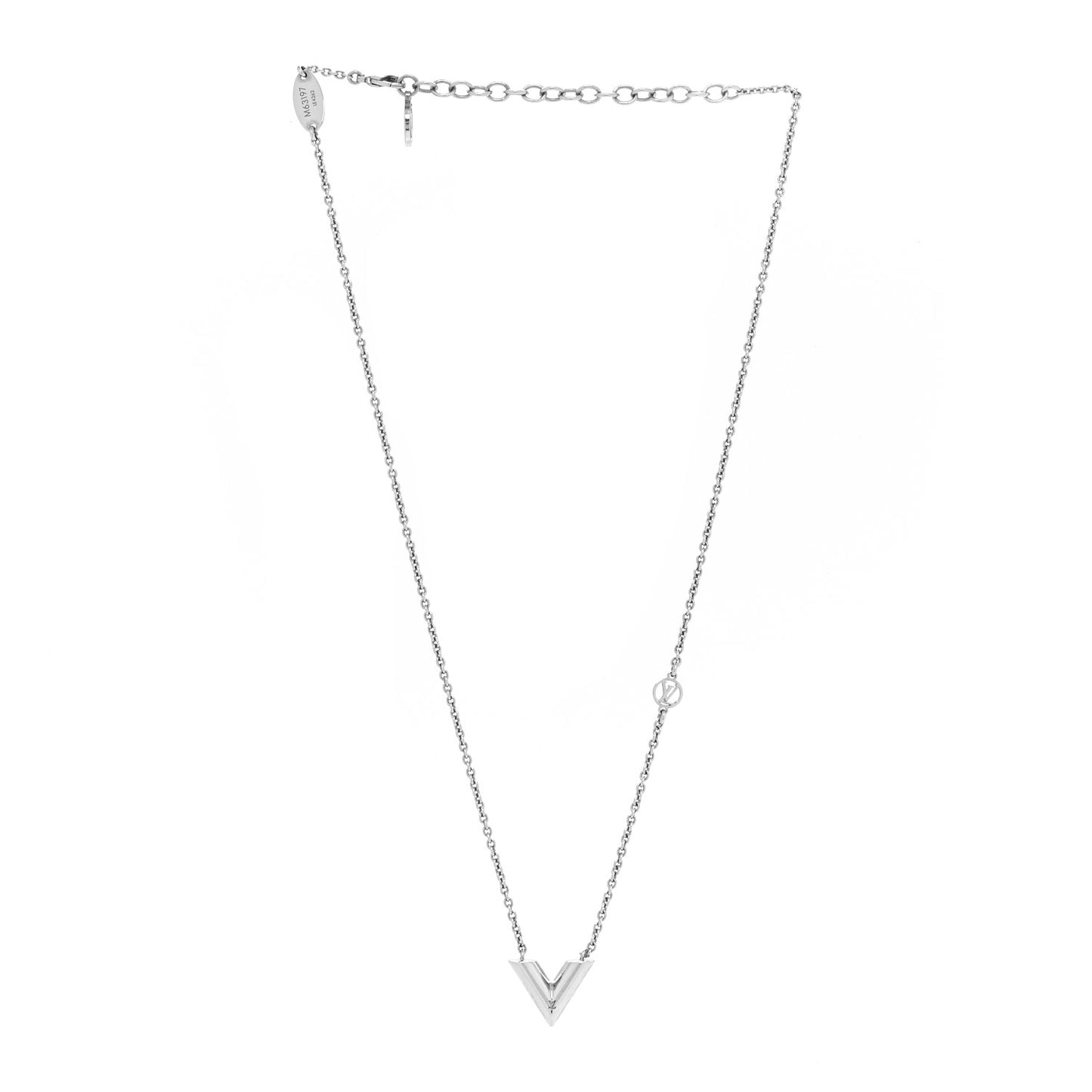 Metal Essential V Supple Necklace Silver
