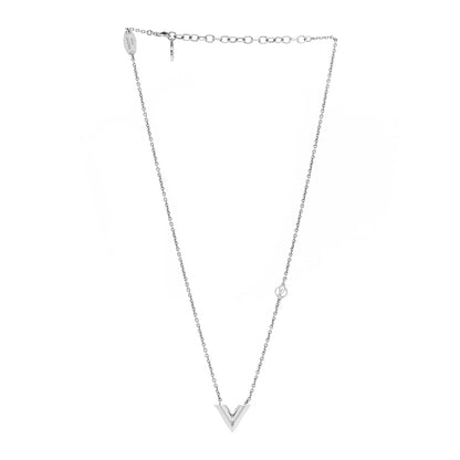 Louis Vuitton Metal Essential V Supple Necklace Silver 3 of 6
