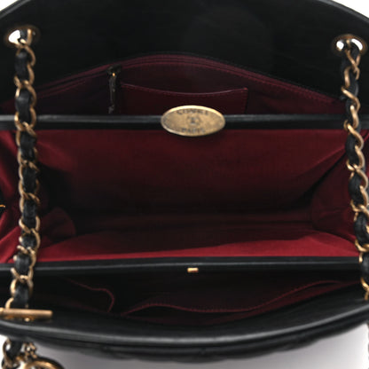 Chanel Aged Calfskin Large Just Mademoiselle Bowling Bag Black 6 of 9