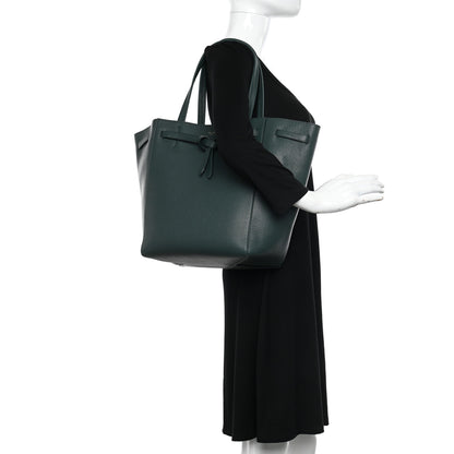 Celine Soft Grained Calfskin Small Belt Cabas Phantom Amazone 2 of 10