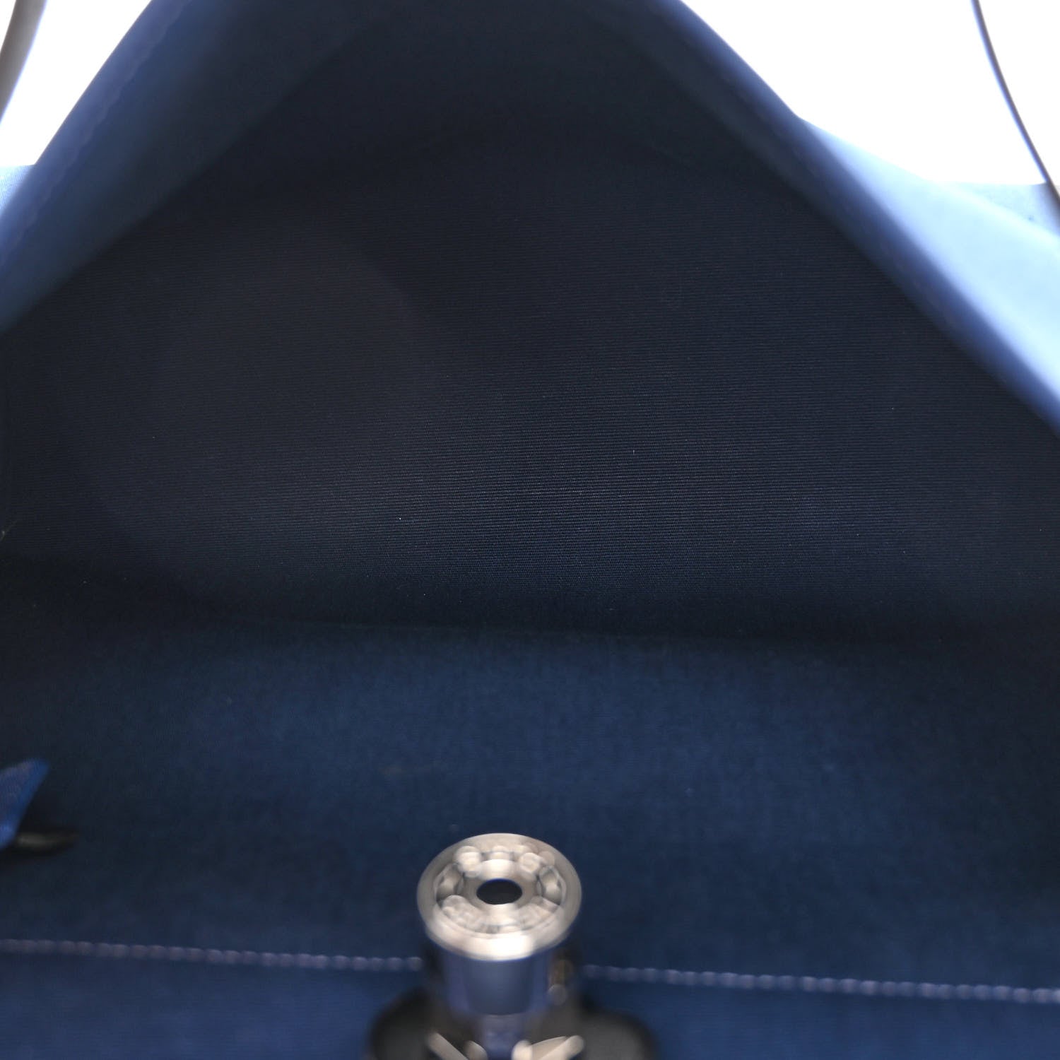 Hermes Military Toile Vache Hunter Herbag Zip PM 31 Bleu De Malte Black 5 of 12