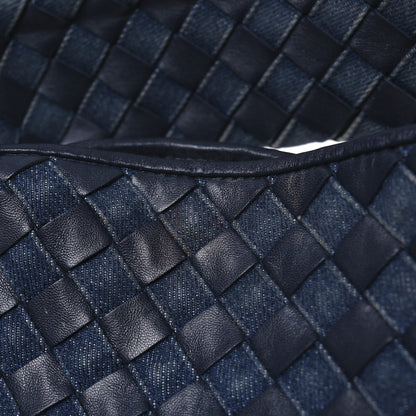 Bottega Veneta Denim Nappa Intrecciato Large Hop Abyss Indigo 14 of 14