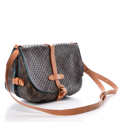Louis Vuitton Monogram SC Flore Saumur Teal 3 of 11