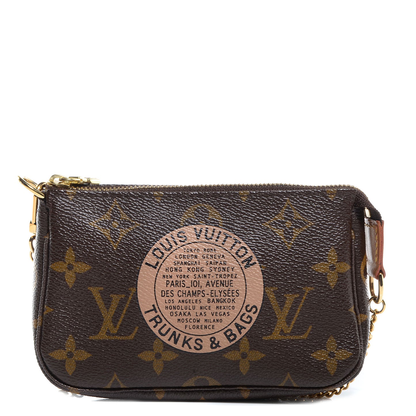 Monogram Complice Trunks and Bags Mini Pochette Accessories Beige