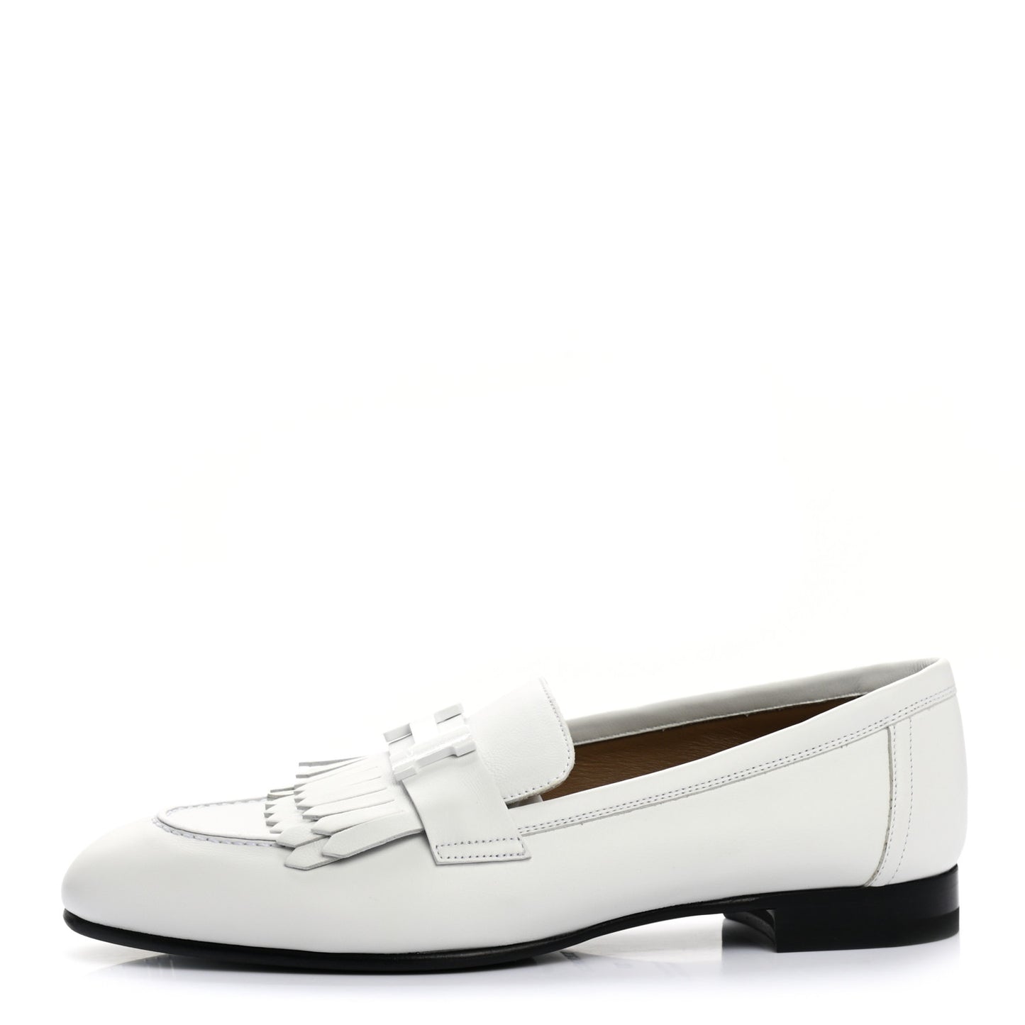 Calfskin Womens Royal Loafers 37 White
