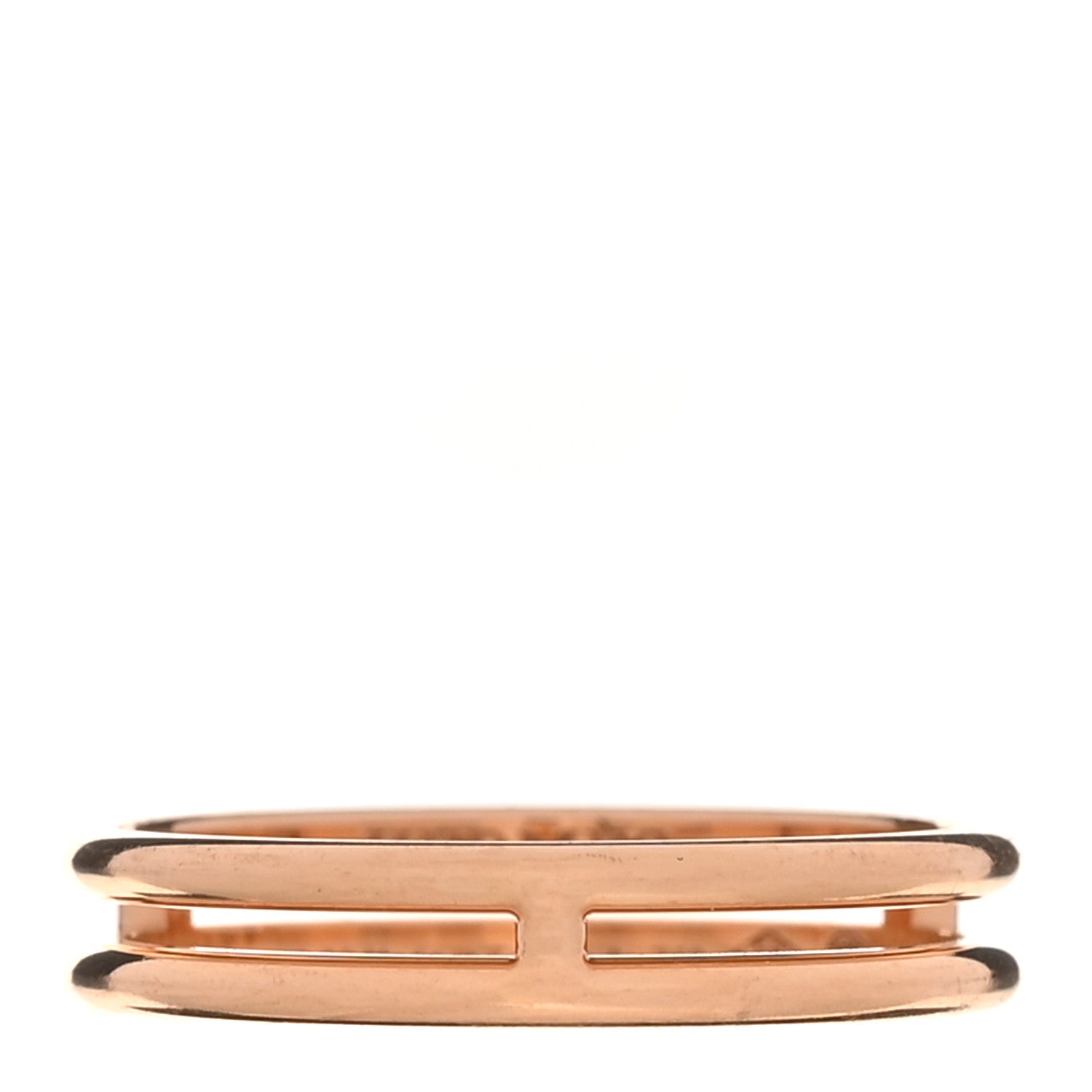 Hermes 18K Rose Gold Ariane Wedding Band Ring 53 6.5 1 of 4