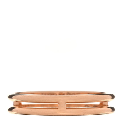 Hermes 18K Rose Gold Ariane Wedding Band Ring 53 6.5 1 of 4