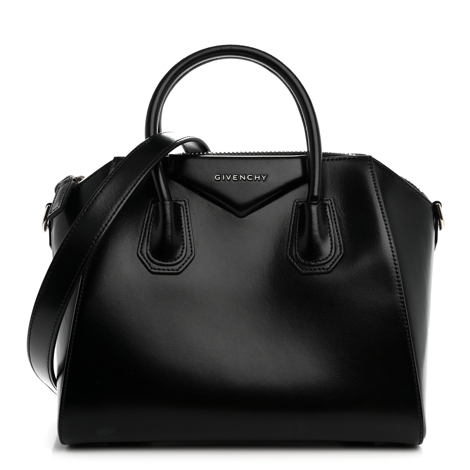Givenchy Shiny Lord Calfskin Small Antigona Black 1 of 11
