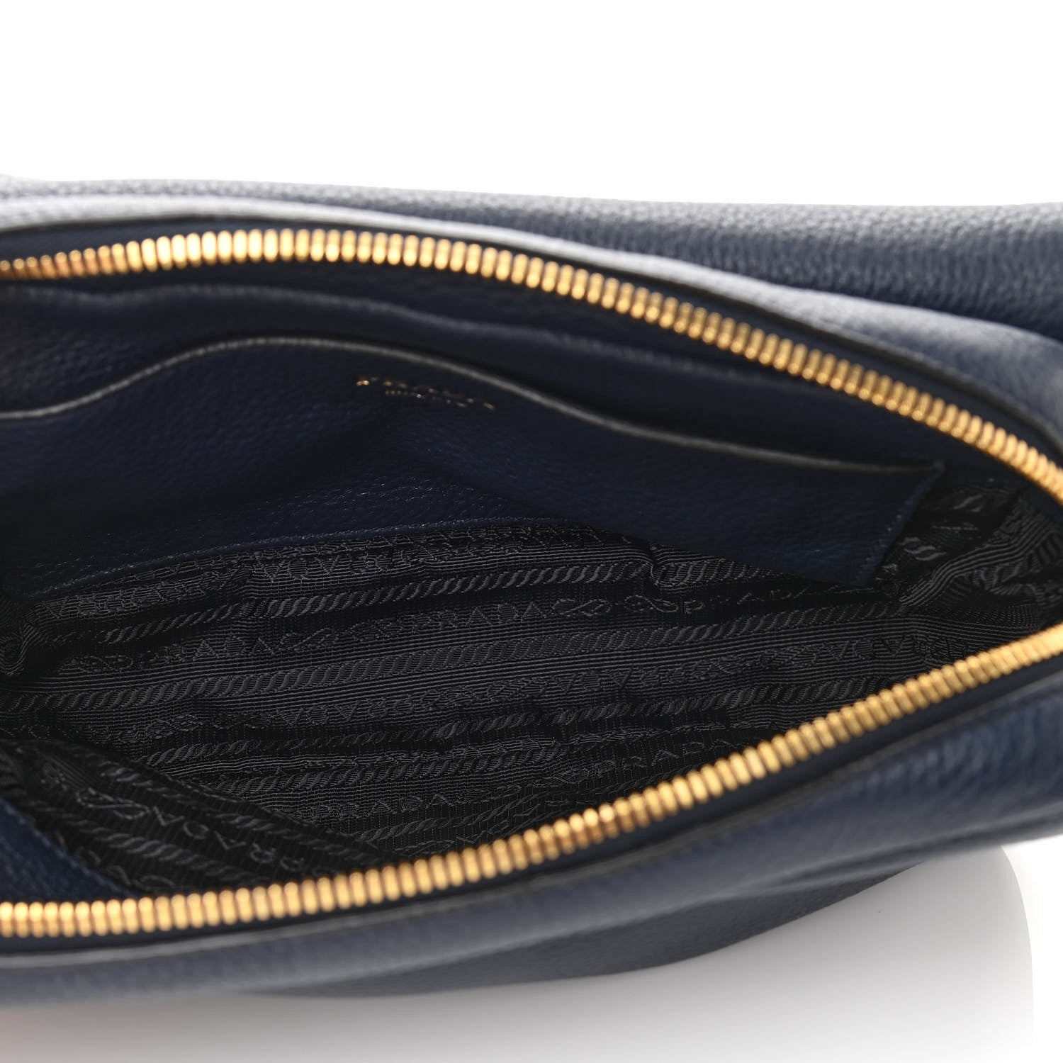 Prada Vitello Daino Flap Crossbody Baltico 5 of 10