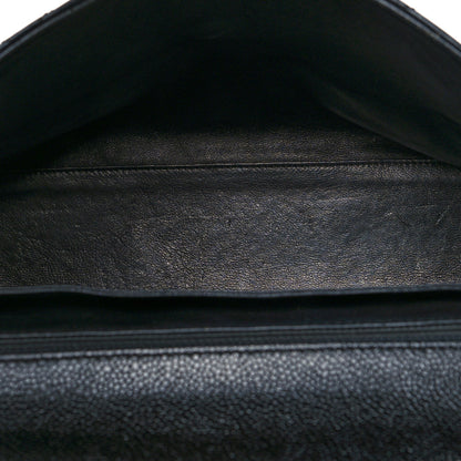 Chanel Caviar Quilted Jumbo Kelly Flap Black 5 of 13