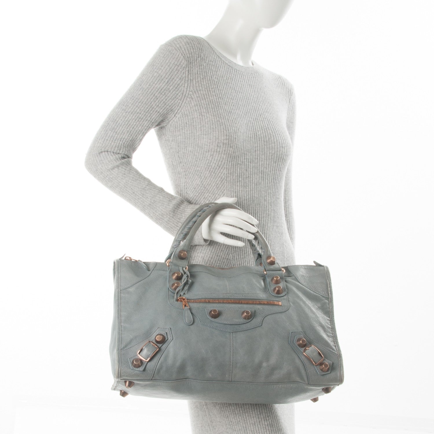 Balenciaga Agneau Giant 21 Rose Gold Hardware Work Ardoise 2 of 11