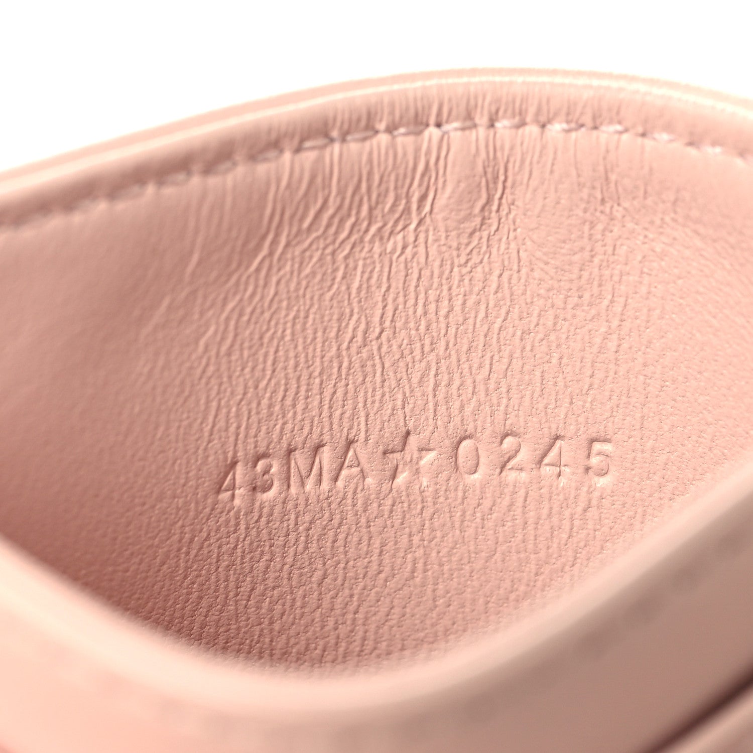 Christian Dior Lambskin Pearl Cannage Dior Jolie Freesia Card Holder Powder Pink 7 of 7